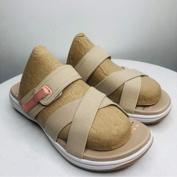 Skechers Women's Relaxed Fit: Bayshore cream peach sandals SZ 8. RR1 - Picture 3 of 10